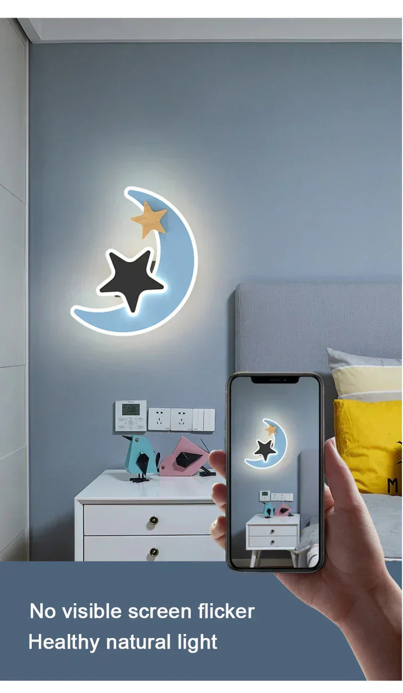 Dětské LED nástěnné světlo Rocket | Lersk