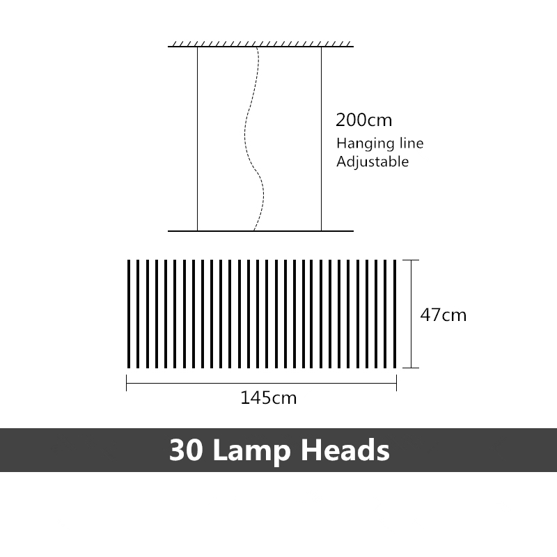 Rhythm Chandelier Rotating LED Rods for Modern Homes | Lersk