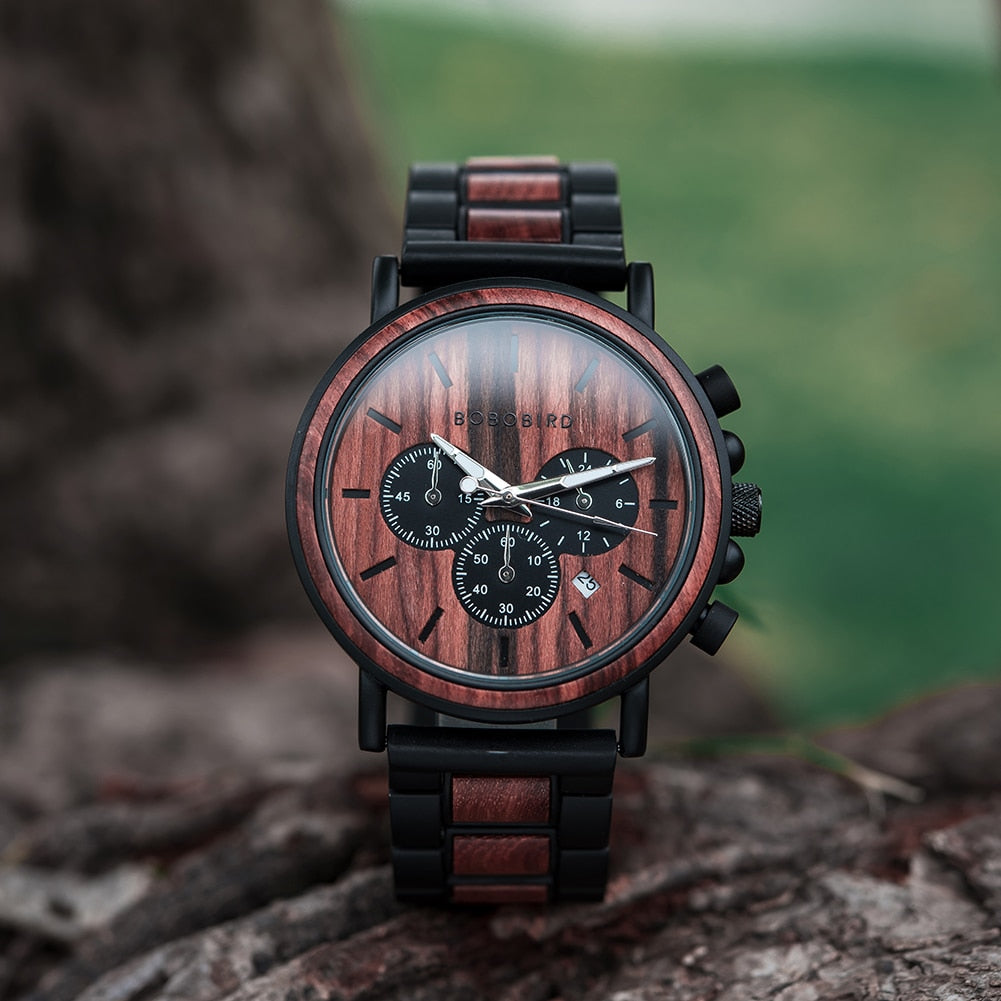 TimberLuxe Wooden Watch 3ATM Water-Resistant Gift Box | Lersk