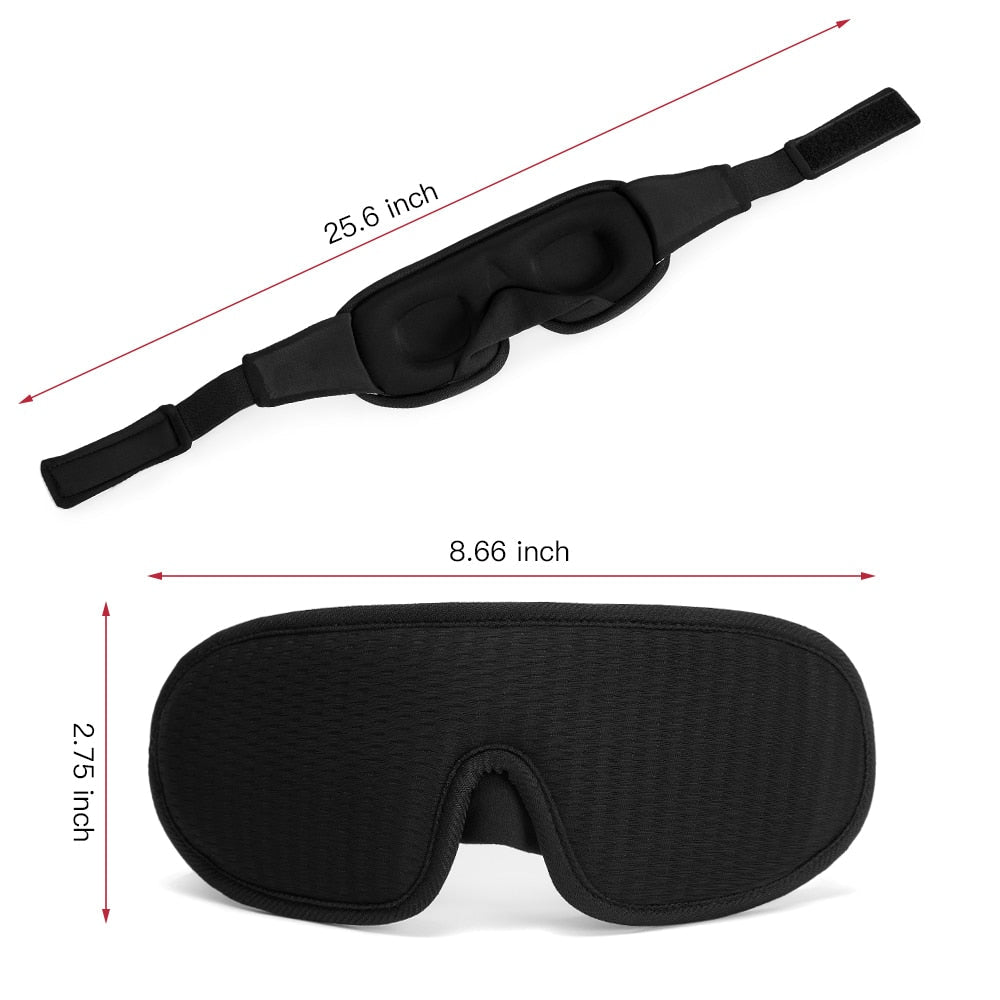 LumaDream 3D spánková maska s měkkým polstrováním blokujícím světlo | Lersk