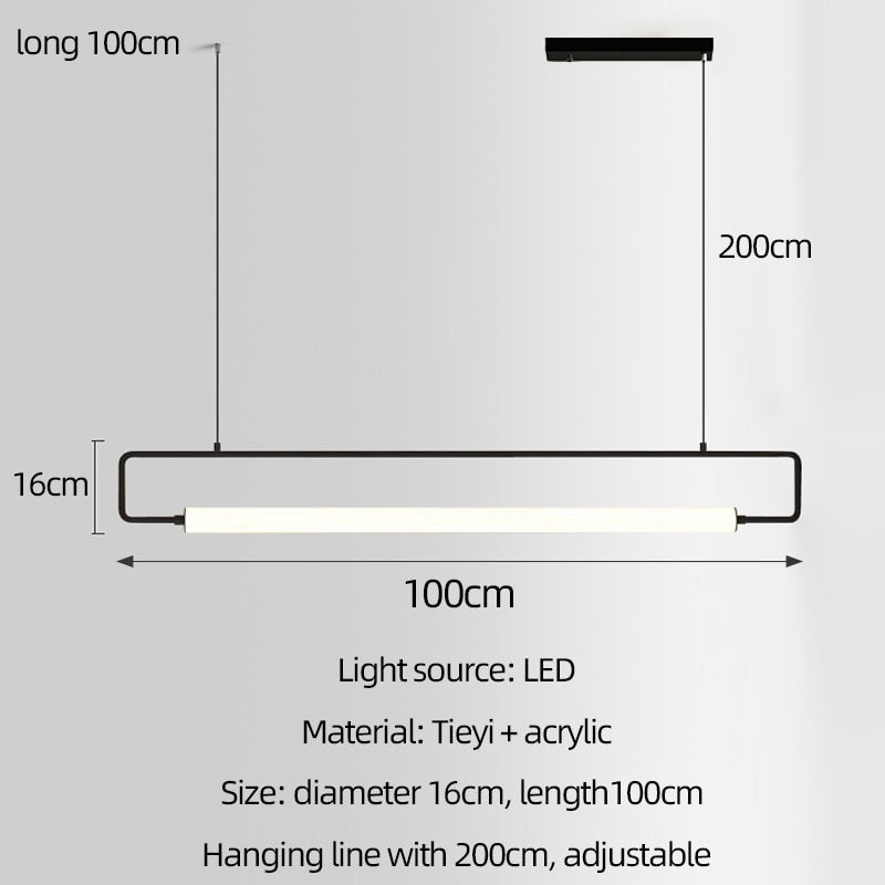 Nordis Arc Dining Bar Chandelier Black Minimalist Light | Lersk