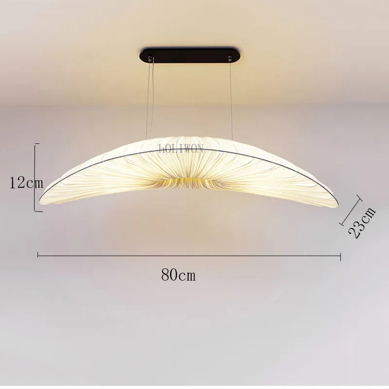 Marine Elegance håndstrikket stoff seilskulptur taklampe til kysthjem | Lersk