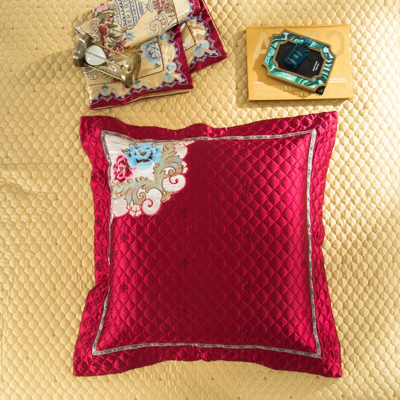 Parure de housse de couette en satin de soie Aurelia en coton argent et or | Lersk