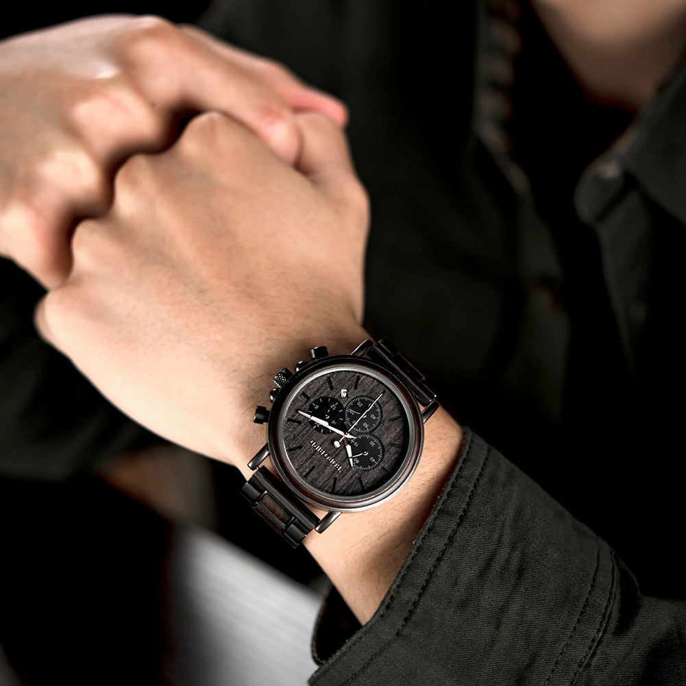 TimberLuxe Wooden Watch 3ATM Water-Resistant Gift Box | Lersk