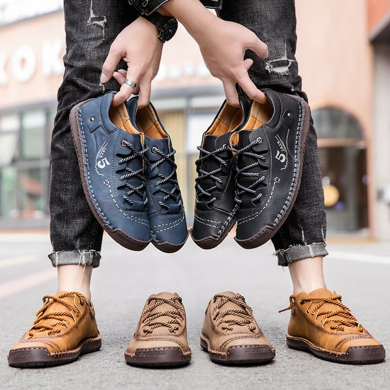 Orthopedic Leather Shoes For Men For Everyday Use And Travel Comfort All Day Wear | Lersk