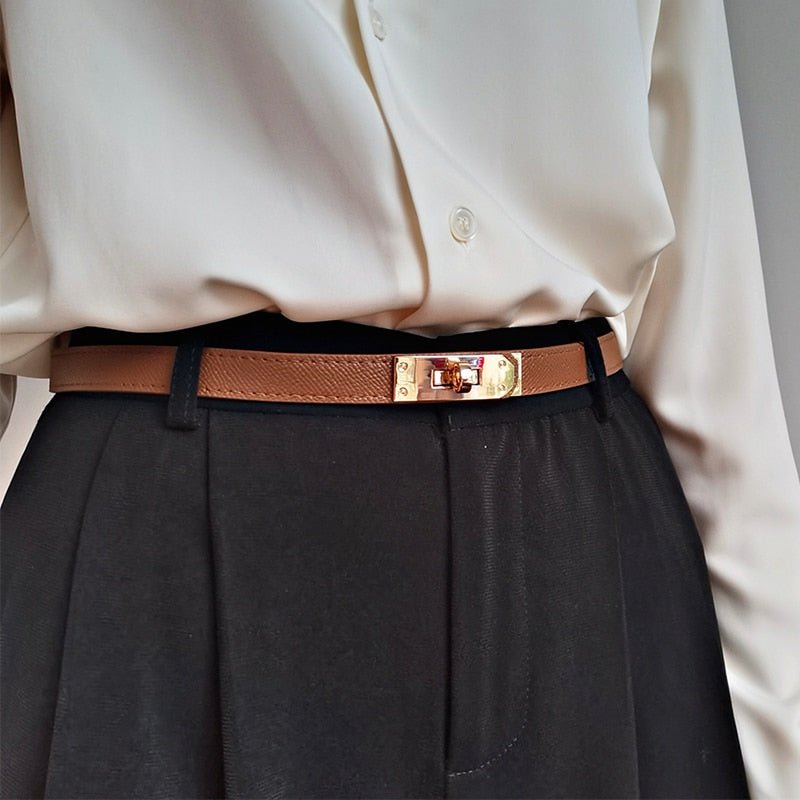 Customizable Women's Leather Belt Chic Versatile And Stylish Accessory For Modern Wardrobes | Lersk