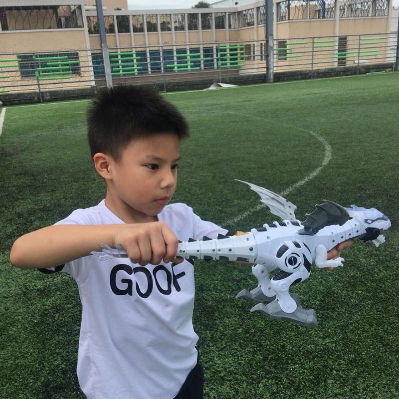 Hračka robot dinosaurus BalmaRex s křídly, ocasem a zvukem pro děti | Lersk