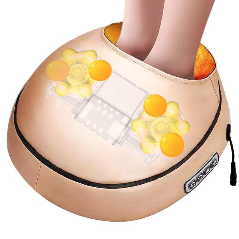 CalmPulse Shiatsu Opvarmet Luftkompressions Fodmassageapparat med 15-minutters Spa-lindring | Lersk
