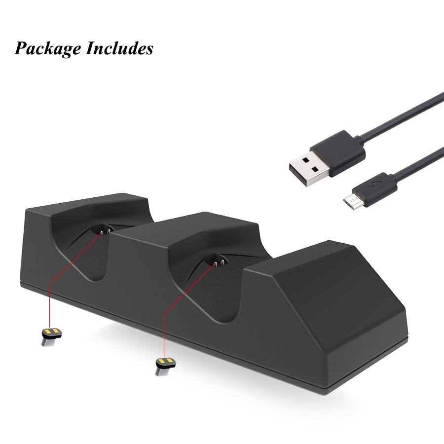 Orion | Stație de încărcare pentru două controllere PS4, încărcare în 3 ore | Lersk