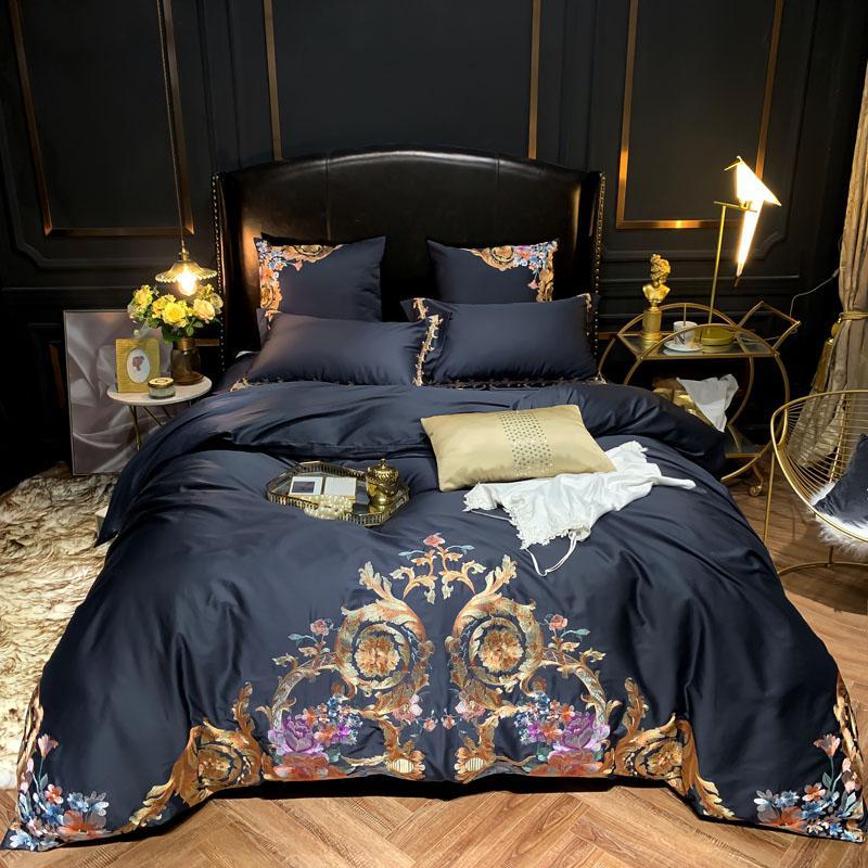 Nirva Egyptian Cotton Embroidered Bedding Set Deluxe | Lersk
