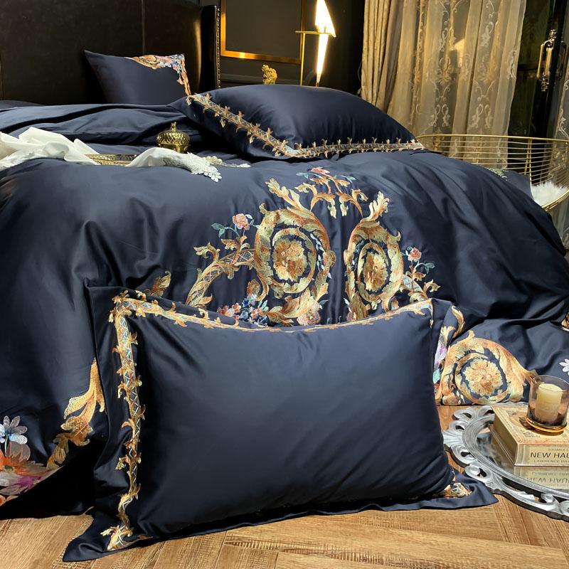 Nirva Egyptian Cotton Embroidered Bedding Set Deluxe | Lersk