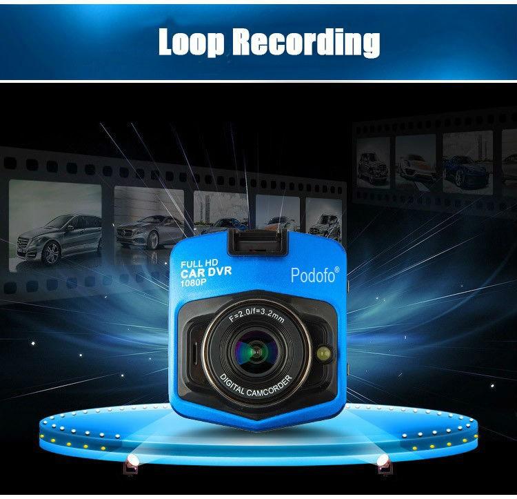 Full HD 1080P Dashkamera med 16GB hukommelseskort | Lersk
