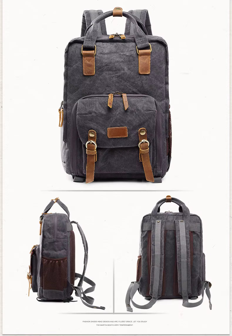 TerraGuard Waterproof Waxed Canvas Camera Backpack Elite | Lersk