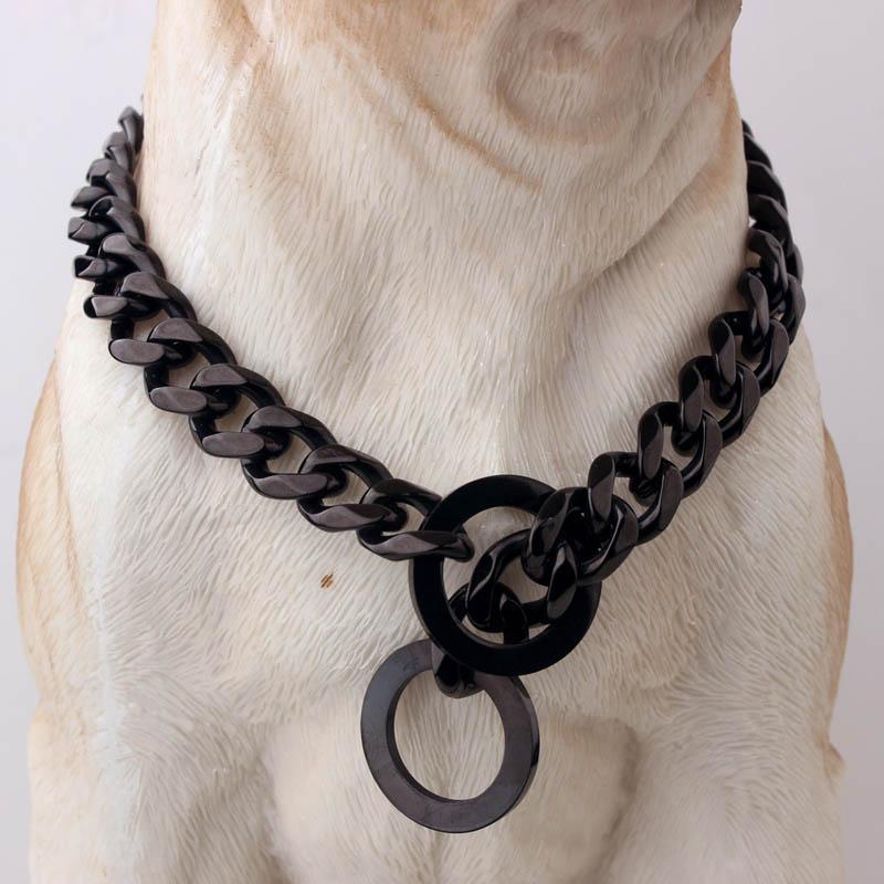 Rivaro Wide Cuban Chain Dog Collar 15mm Hip Hop Style | Lersk