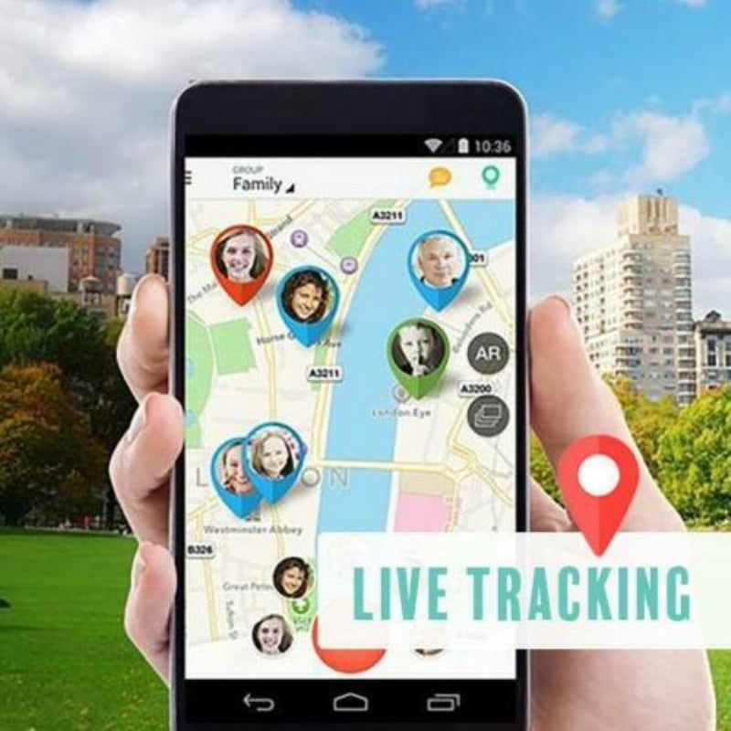 Mini GPS-tracker til børn og kæledyr Realtidsplacering for forældre | Lersk