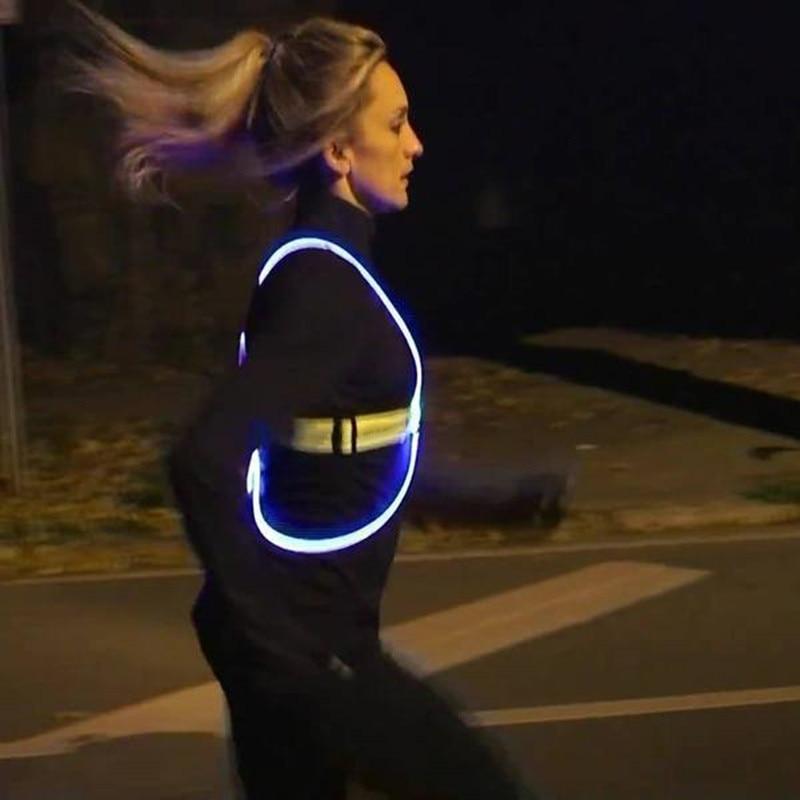 LumaRun Illuminated Running Vest | Flashing High Visibility | Lersk