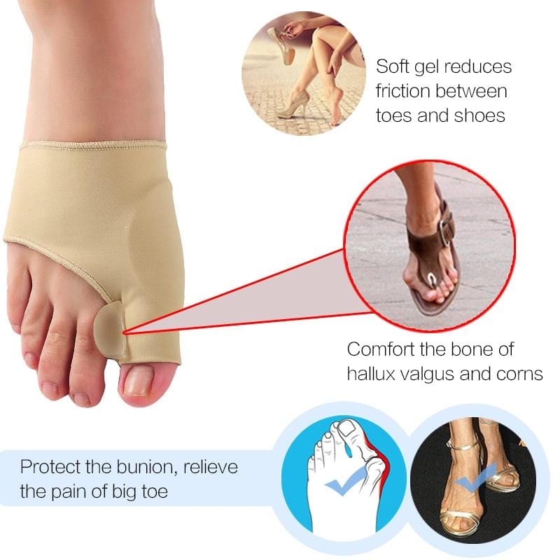 Hallux-Valgus-Gel-Zehenzwischenraumtrenner zur Linderung von Ballenschmerzen und für Komfort | Lersk
