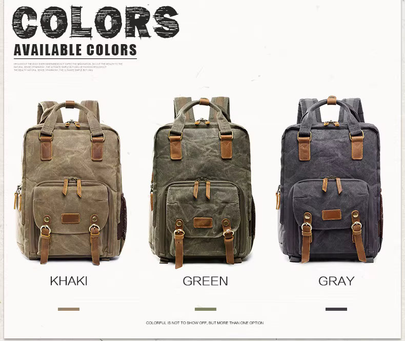 TerraGuard Waterproof Waxed Canvas Camera Backpack Elite | Lersk