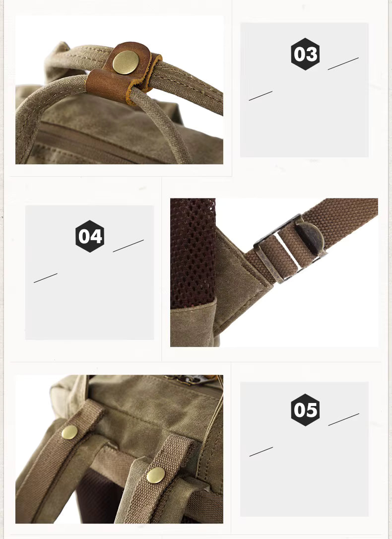 TerraGuard Waterproof Waxed Canvas Camera Backpack Elite | Lersk
