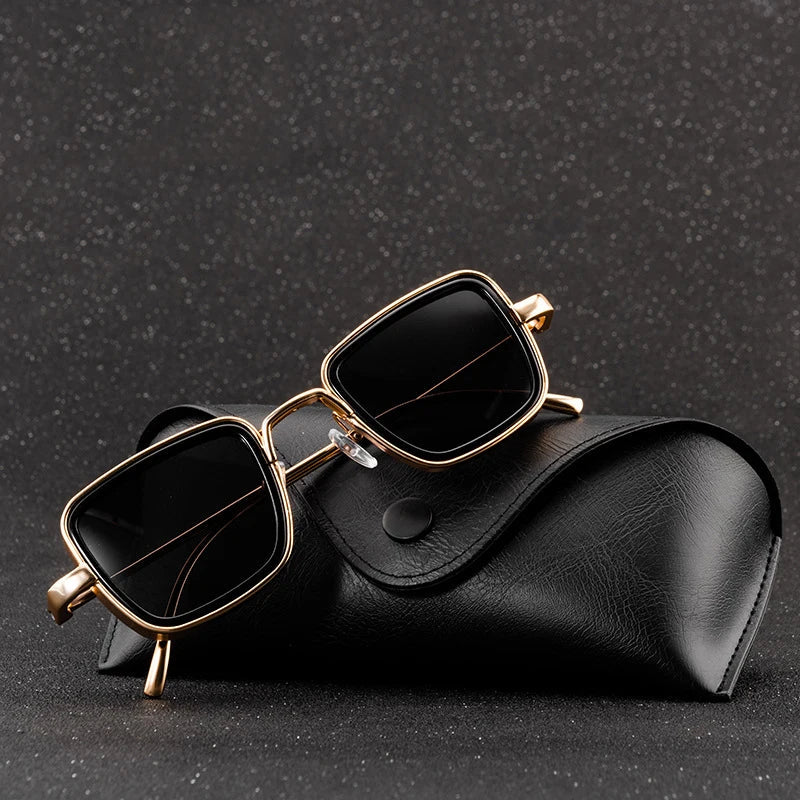 Sluneční brýle Velorum Steampunk s polarizovanými čočkami, kovový rám, čočky 50 mm, nožičky 145 mm | Lersk
