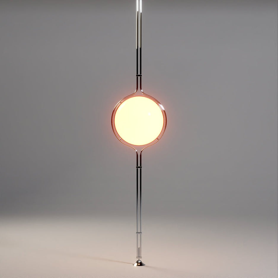 AstraLume stojací lampa od podlahy ke stropu s béžovými polokoulemi | Lersk