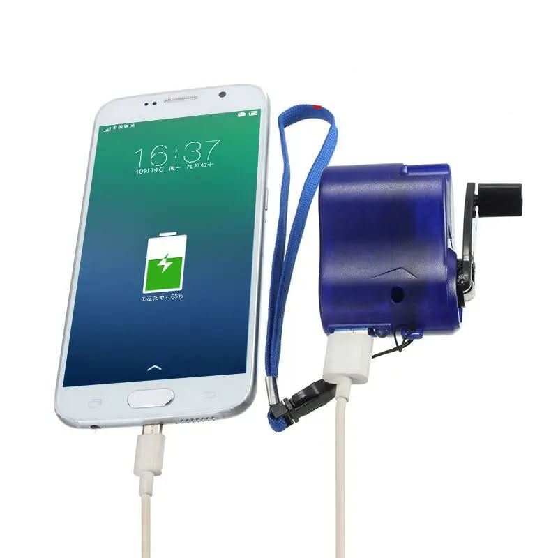 Portable Hand Crank Emergency Charger With USB And LED Portable Hand Crank Emergency Charger With USB And LED | Lersk