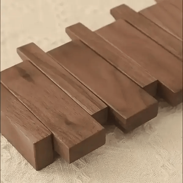 LyraWood Piano Design Wood Rack With Beech Or Walnut | Lersk