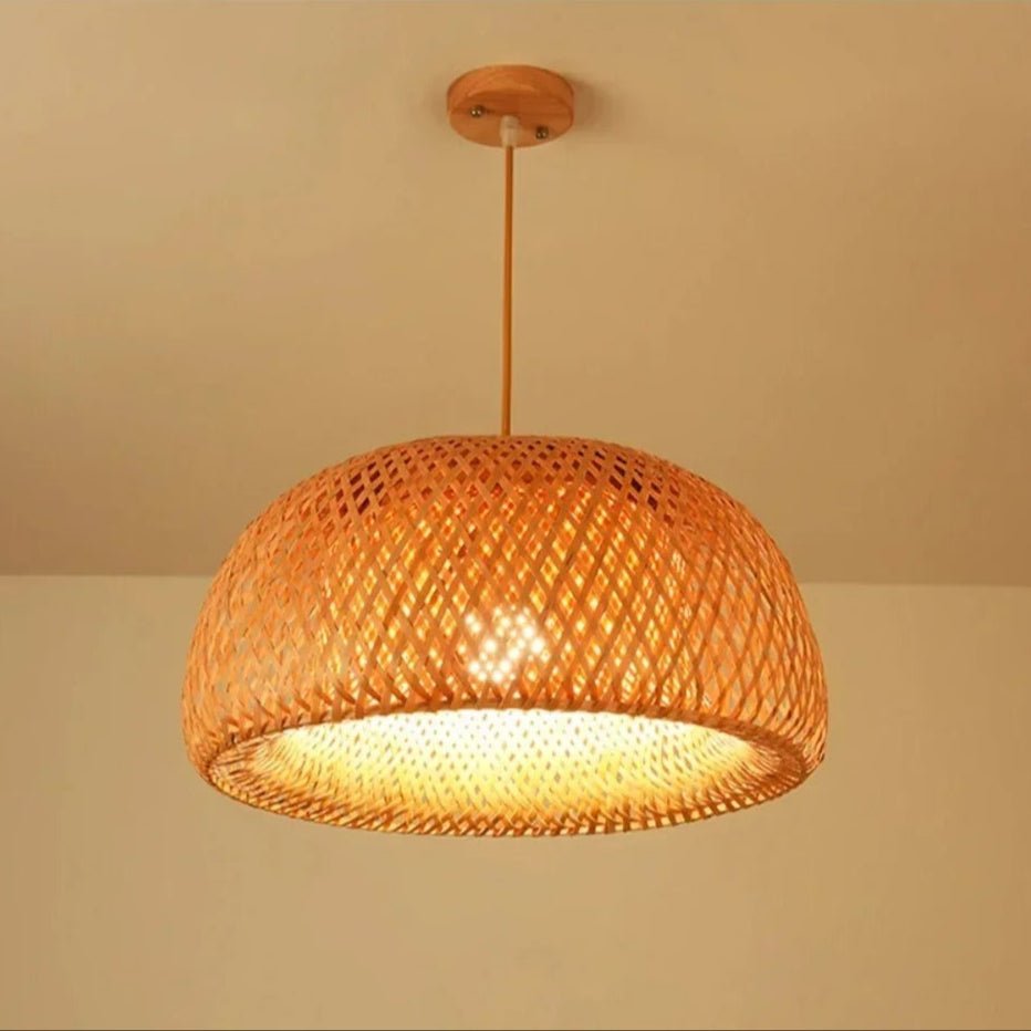 Lustr LumiRattan Ručně vyrobená bambusová lampa pro útulný domov | Lersk