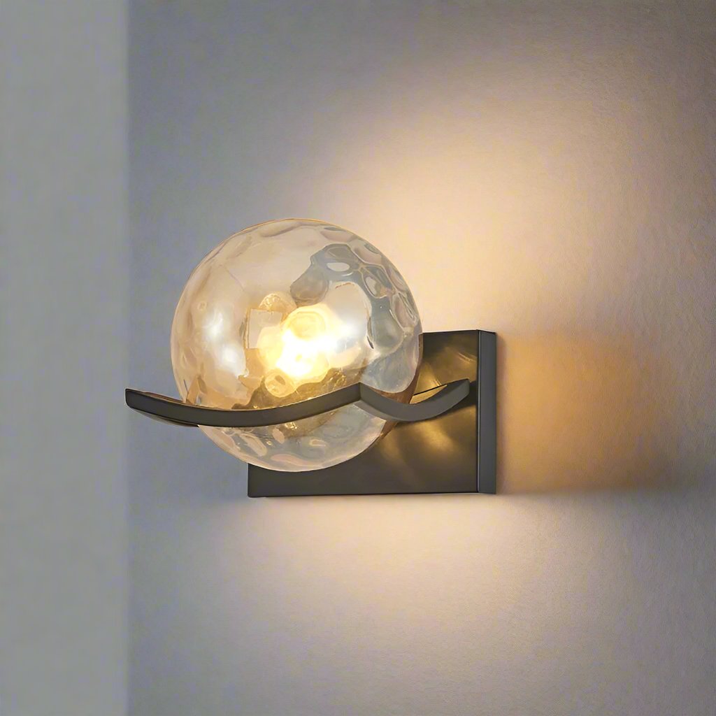 NovaLuxe Glas LED-Wandlampe für moderne Wohnzimmer | Lersk