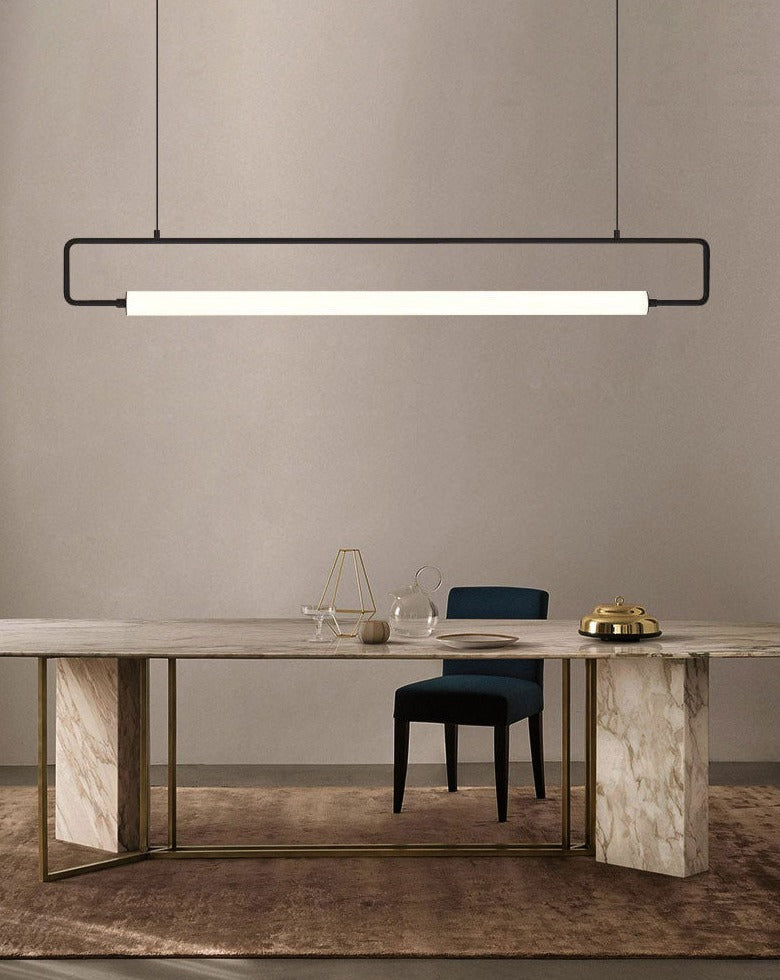 Nordis Arc Dining Bar Chandelier Black Minimalist Light | Lersk
