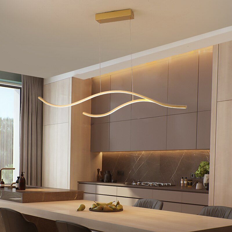 LuminaNova Geometrischer LED-Kronleuchter mit abstraktem Design | Lersk