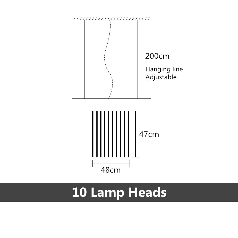 Rhythm Chandelier Rotating LED Rods for Modern Homes | Lersk