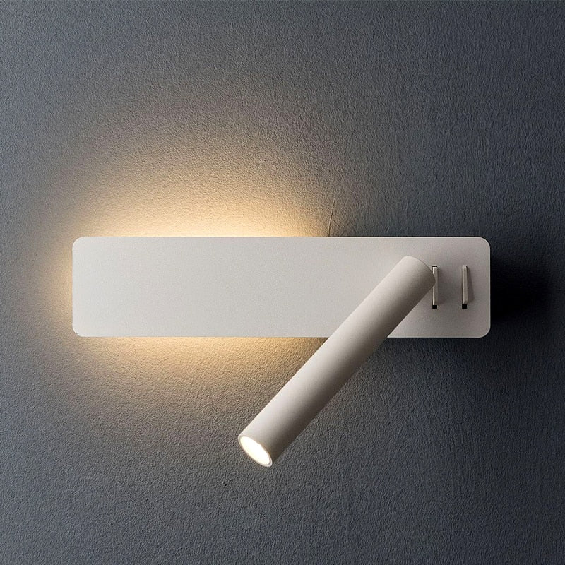 Rotatable LED Wall Reading Light for Bedroom With Adjustable Brightness and Colour Modes | Lersk