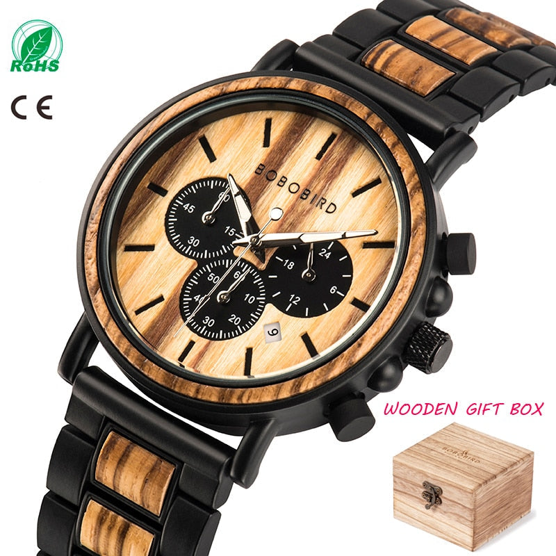TimberLuxe Wooden Watch 3ATM Water-Resistant Gift Box | Lersk