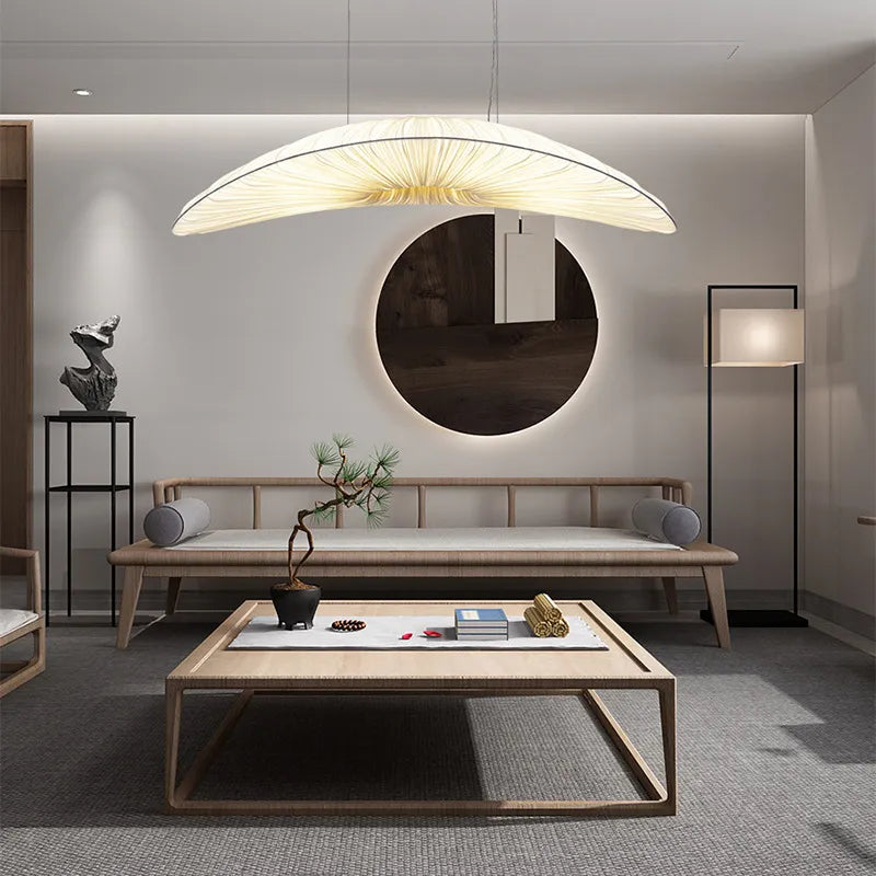 Marine Elegance håndstrikket stoff seilskulptur taklampe til kysthjem | Lersk