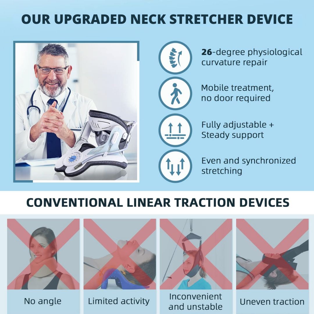 AlignEase Adjustable Neck Traction Device For Pain Relief | Lersk