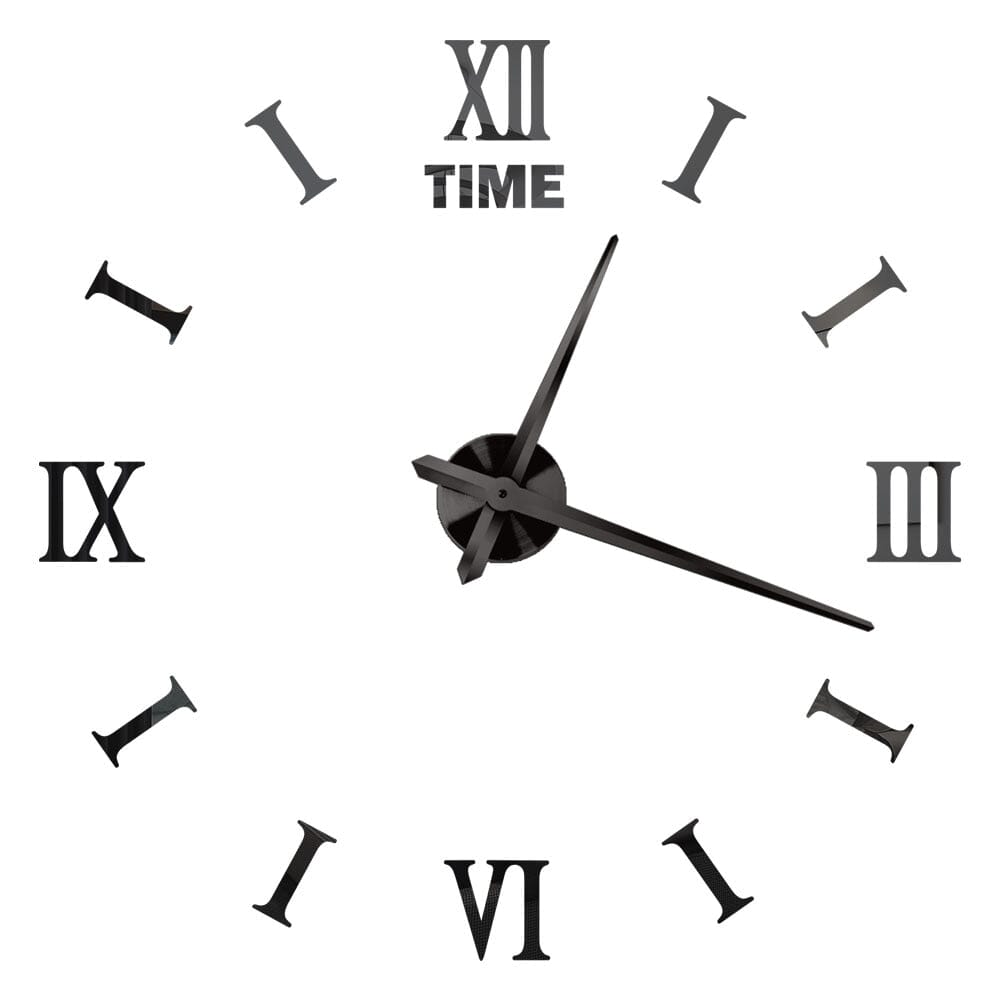 3D Wall Clock In Gold Acrylic | Lersk