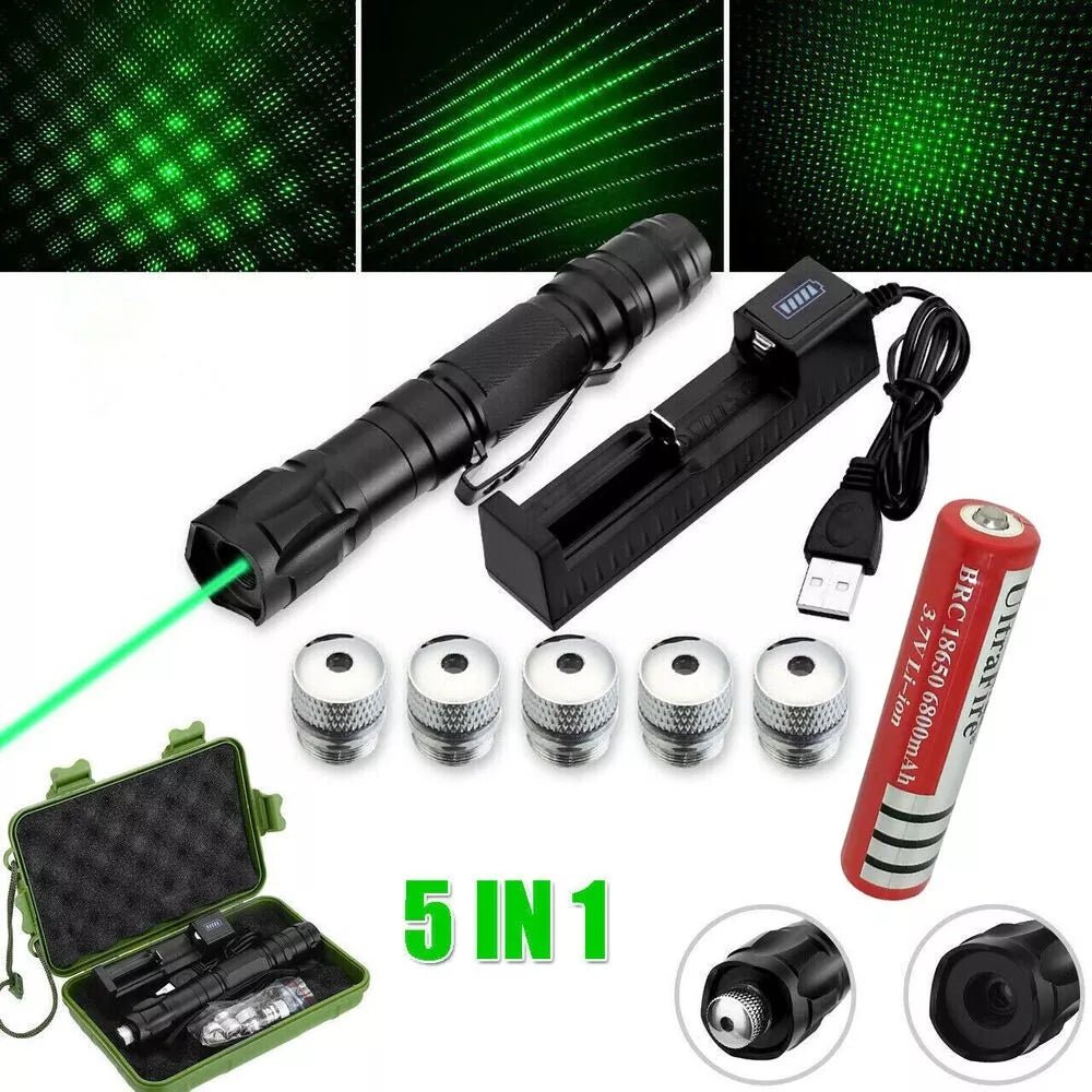USB Rechargeable High Power Green Laser Pointer Long Range Tool | Lersk