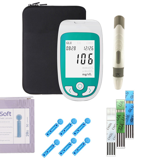 VitalTrack Home Health Monitor for Cholesterol, Glucose, and Uric Acid | Lersk