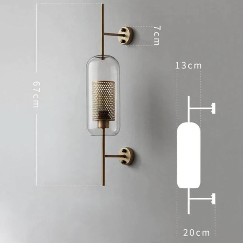 Nástěnná lampa LumaHex Honeycomb Orb s teplým zlatým světlem | Lersk