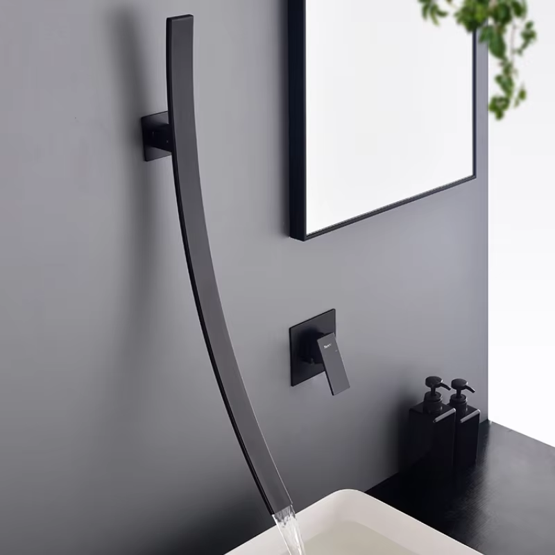 Aeris Arc Spout Faucet Modern Minimalist Bath Fixture | Lersk