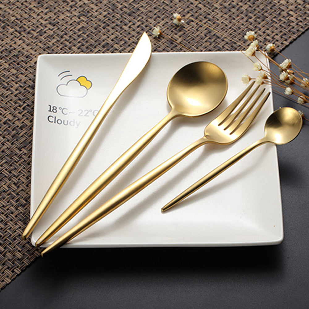 LyraGoldware | Set di posate 24 pezzi in acciaio inox 18/10 | Lersk