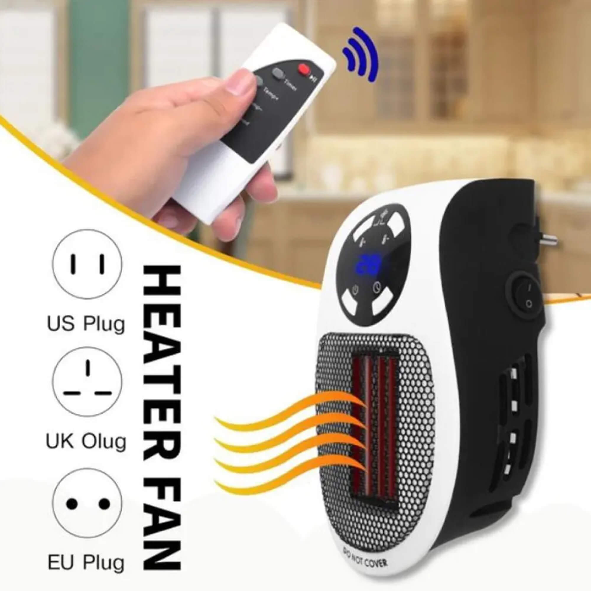 Calefactor portátil eficiente en energía Asera para habitaciones | Lersk