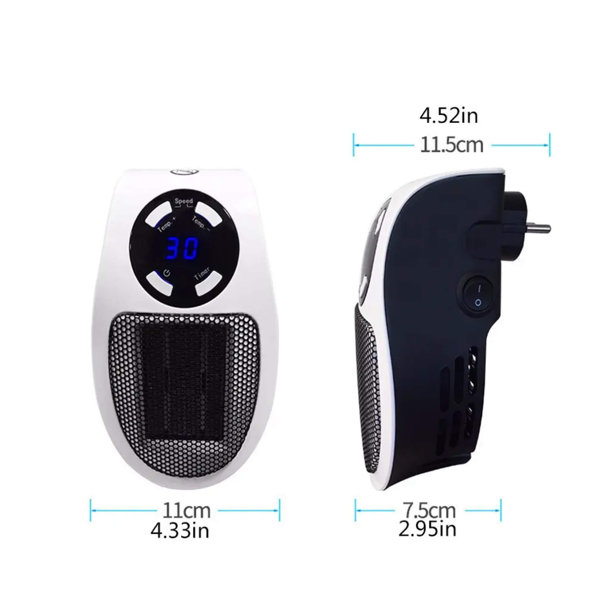 Calefactor portátil eficiente en energía Asera para habitaciones | Lersk