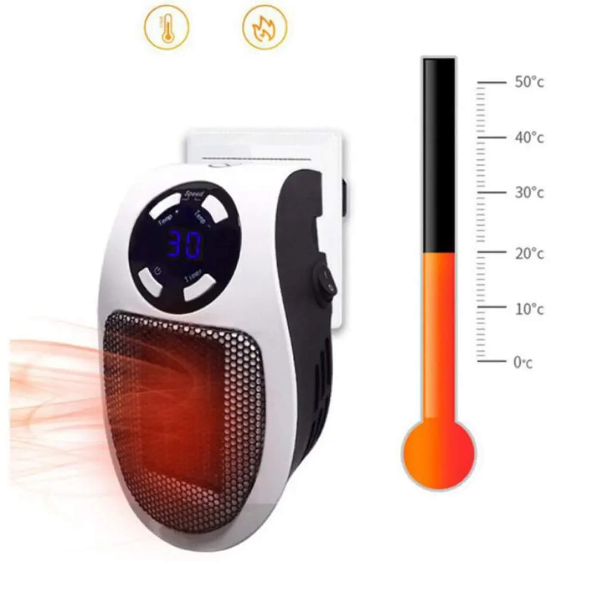 Calefactor portátil eficiente en energía Asera para habitaciones | Lersk