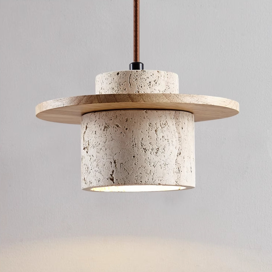 Aurelia Travertin Pendel Lampe med Retro Mat Finish | Lersk