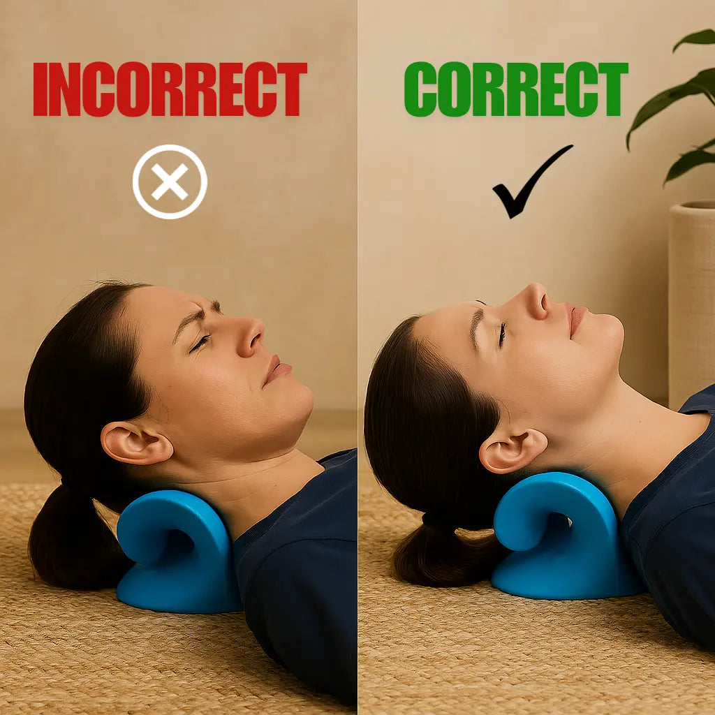 Cervical Stretch Pillow for Neck Tension Relief & Posture Support | Lersk