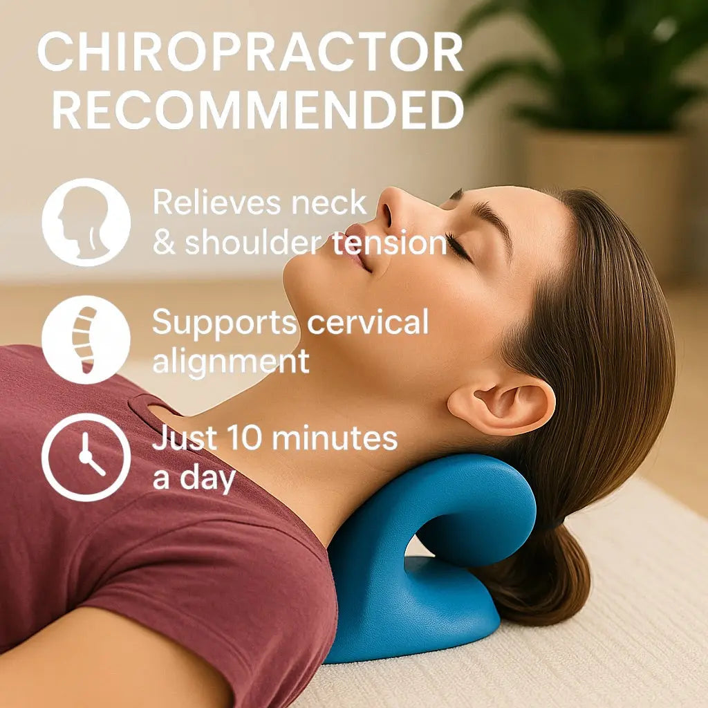 Cervical Stretch Pillow for Neck Tension Relief & Posture Support | Lersk