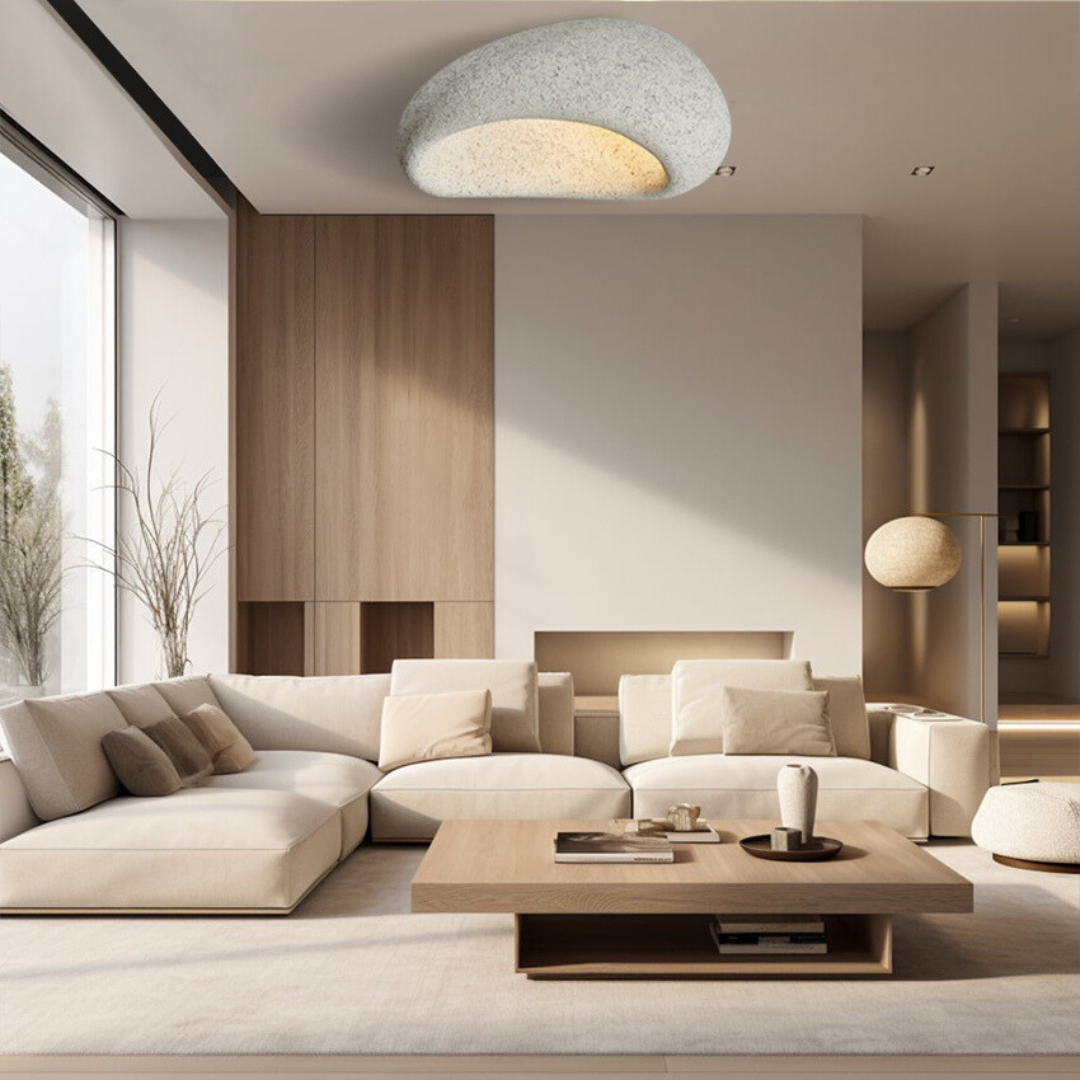 Kairoa Ceiling Light Japanese Inspired Wabi Sabi Glow With Ambient Light | Lersk