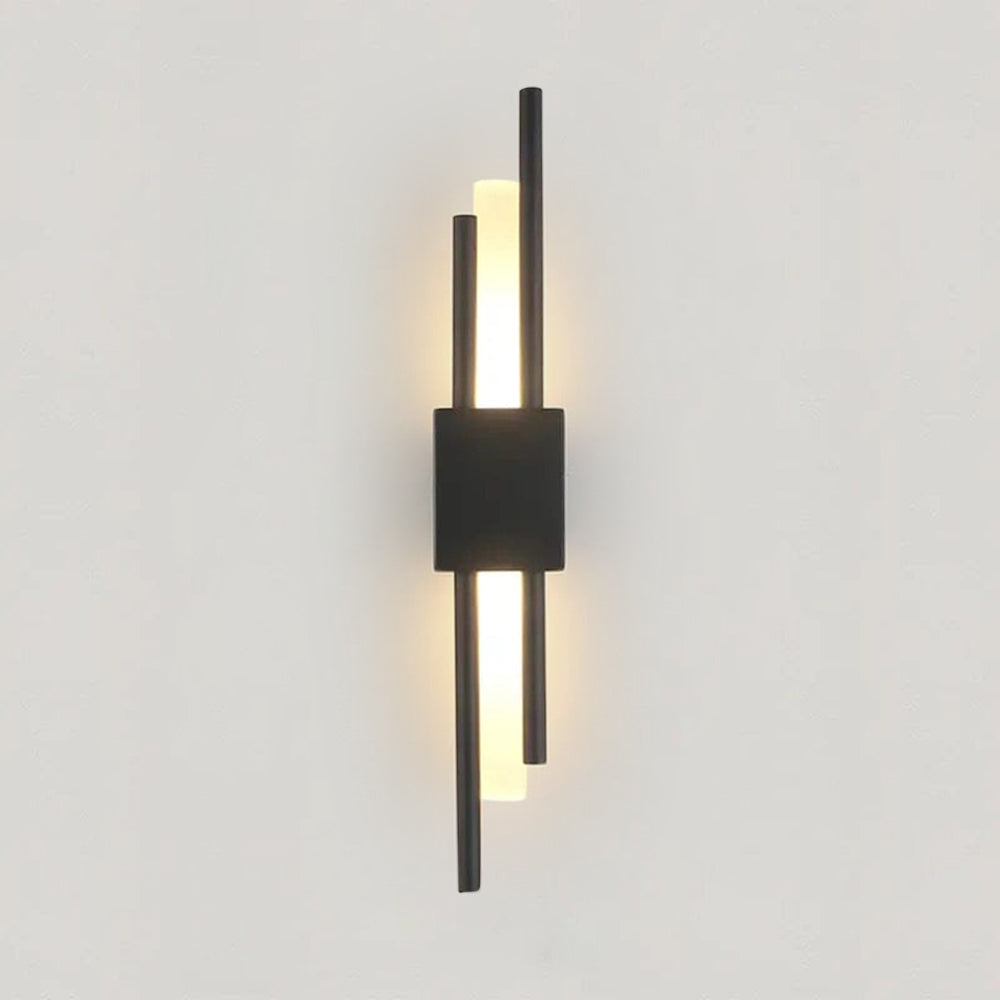 Avelin Schwarze Doppelkopf-Lampe | Lersk